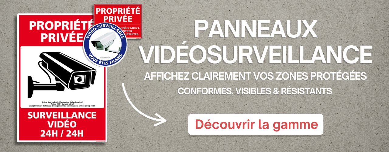 panneaux vidéosurveillance 